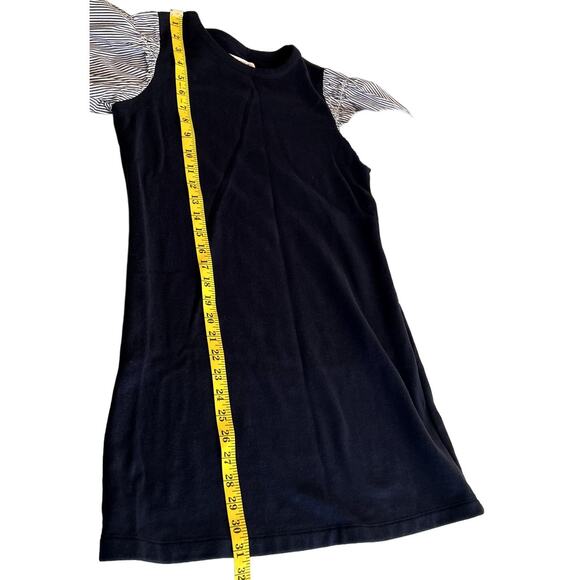 Free Assembly Mini Shift Dress Women Size XS Blue Long Sleeve Coastal Nautical - Picture 6 of 10